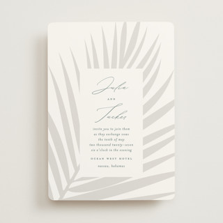 Faded Palm Wedding Invitations