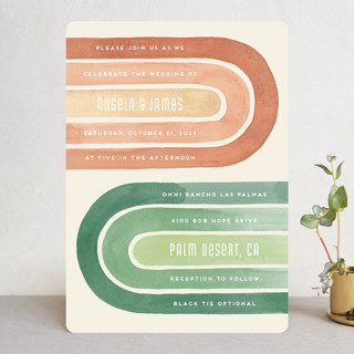 Double Rainbow Wedding Invitations