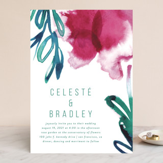 Airy Blooms Wedding Invitations