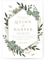 Succulent Surround Wedding Invitations