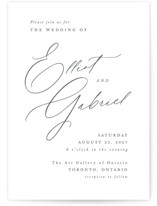 Scripted Names Wedding Invitations