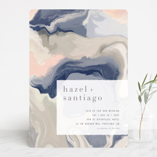marble majesty Wedding Invitations