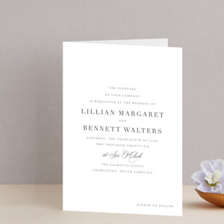 Charleston Folded Petite Wedding Invitations
