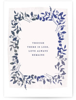 Love Remains Individual Sympathy Greeting Cards