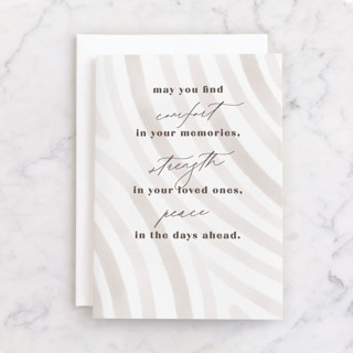 modern warmth Individual Sympathy Greeting Cards