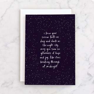 Glimmers Individual Sympathy Greeting Cards