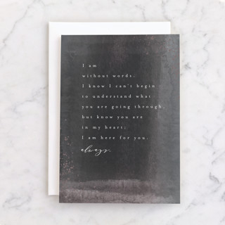 Here for you Always Individual Sympathy Greeting Cards