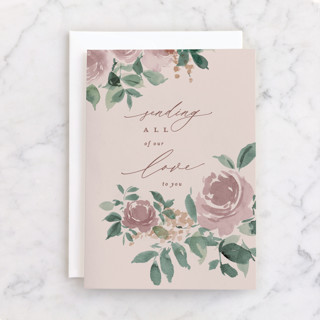 Sending Flowers Individual Sympathy Greeting Cards