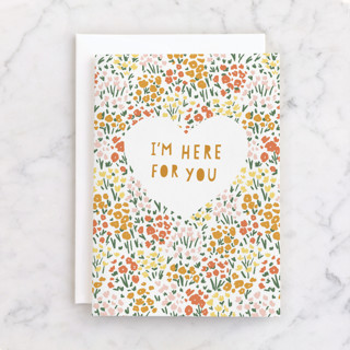 I'm Here for You Individual Sympathy Greeting Cards
