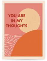 Thoughtful Sunset Individual Sympathy Greeting Cards
