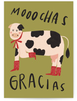 mooochas gracias Individual Thank You Greeting Cards