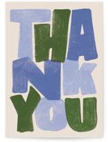 Thank you Letters Individual Thank You Greeting Cards
