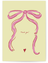Bow Individual Thank You Greeting Cards