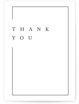 Gilded Border Individual Thank You Greeting Cards