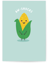 Aw-Shucks Individual Thank You Greeting Cards