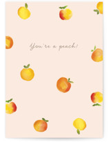 You're a Peach Individual Thank You Greeting Cards