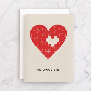 Missing Piece Individual Valentine's Day Greeting Cards