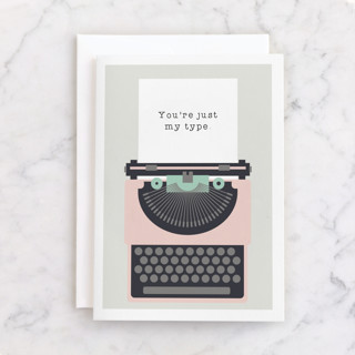 Typed Love Note Individual Valentine's Day Greeting Cards