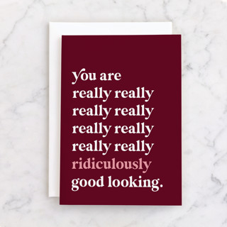 Ridiculously Good Looking Individual Valentine's Day Greeting Cards