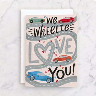 Wheelie Love You Individual Valentine's Day Greeting Cards