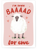 For Ewe Individual Valentine's Day Greeting Cards