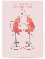 i shrimply love you Individual Valentine's Day Greeting Cards
