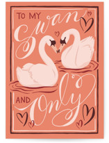 To My Swan And Only Individual Valentine's Day Greeting Cards