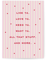 Sweet and Preppy Individual Valentine's Day Greeting Cards