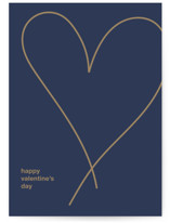 Golden Heart Individual Valentine's Day Greeting Cards