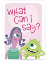 Disney and Pixar's Scream Come True Individual Valentine's Day Greeting Cards