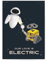 Disney and Pixar's Wall-E Electric Love Individual Valentine's Day Greeting Cards