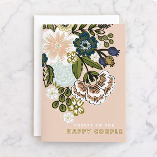 Flower Bouquet Individual Wedding Greeting Cards