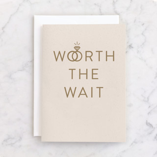 Worth It Individual Wedding Greeting Cards