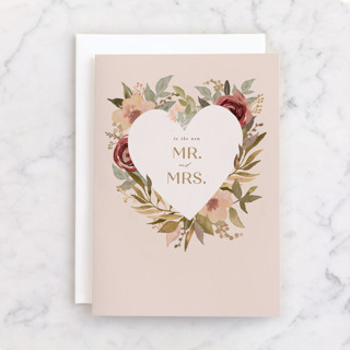 New Mr and Mrs Individual Wedding Greeting Cards