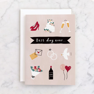 Best day ever includes you Individual Wedding Greeting Cards