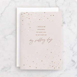 I would be honored Individual Wedding Greeting Cards