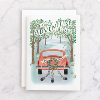 Lovers' Lane Individual Wedding Greeting Cards
