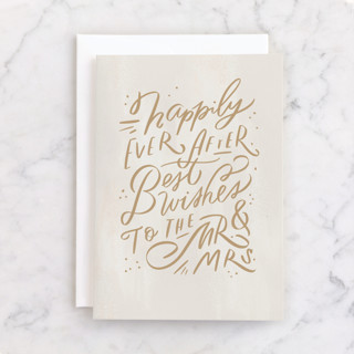 Happily Ever After, Best Wishes Individual Wedding Greeting Cards