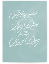Best day Individual Wedding Greeting Cards