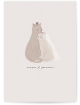 Meow & Forever Individual Wedding Greeting Cards