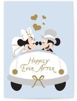 Disney Mickey & Minnie Wedding Individual Wedding Greeting Cards