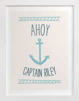 Ahoy Matey Children's Art Prints