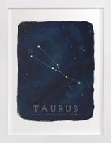Zodiac Constellation Taurus Children's Art Prints