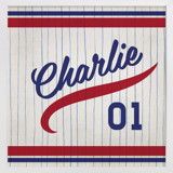 Vintage Jersey - Navy/Red Children's Art Prints