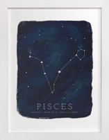 Zodiac Constellation Pisces Children's Art Prints