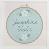 Embroidery Name Children's Art Prints