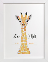 baby animal.giraffe Children's Art Prints
