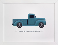 Old American Truck Children's Art Prints