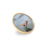 Custom Lapel Pin Round Gold Keepsakes