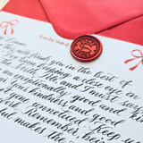 Post Card from Santa- Handwritten Note from Santa- Personalized with Child's Name Keepsakes